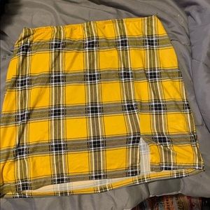 rue21 plaid mini skirt